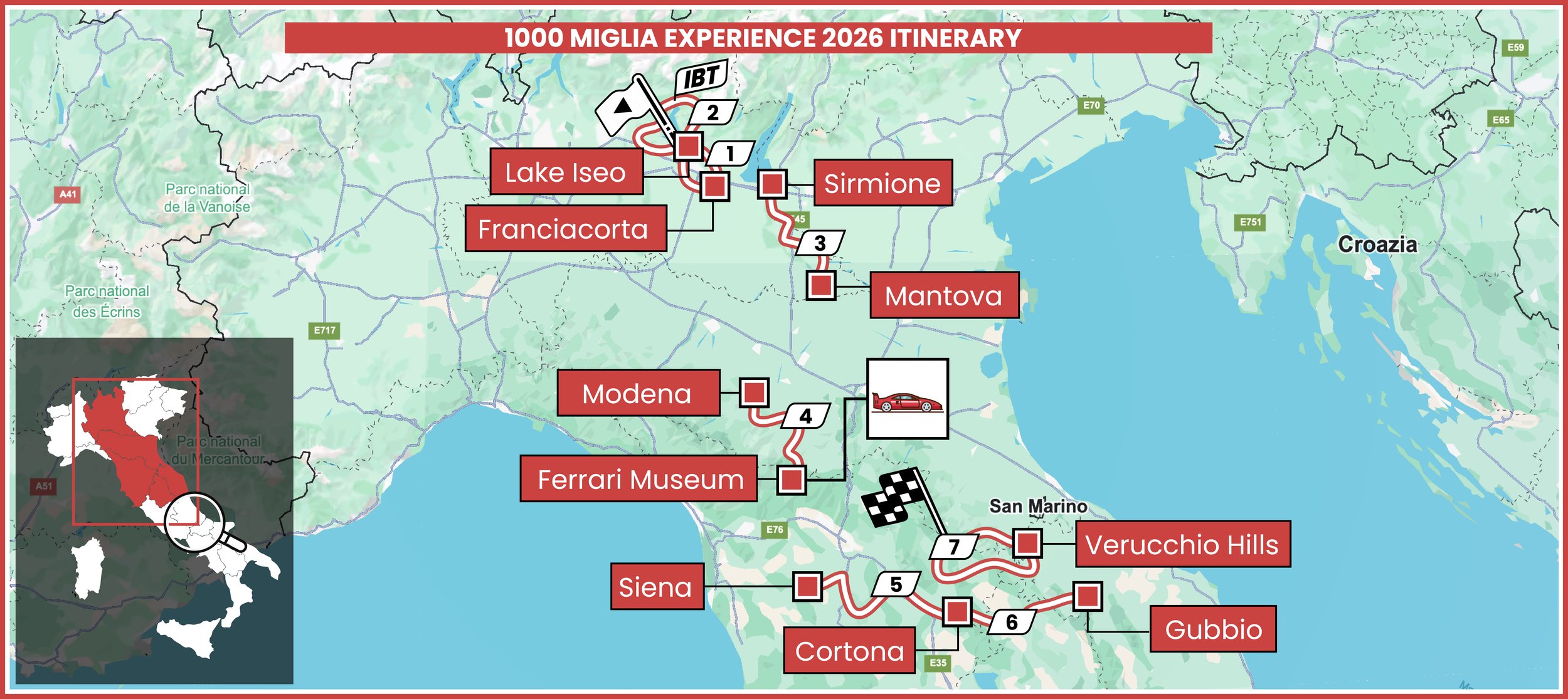 1000 Miglia 2026 | Cycling & Vintage Car Experience